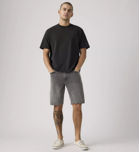 Мужские джинсовые шорты Levi's 445 Athletic 1159857094 (Серый 38)