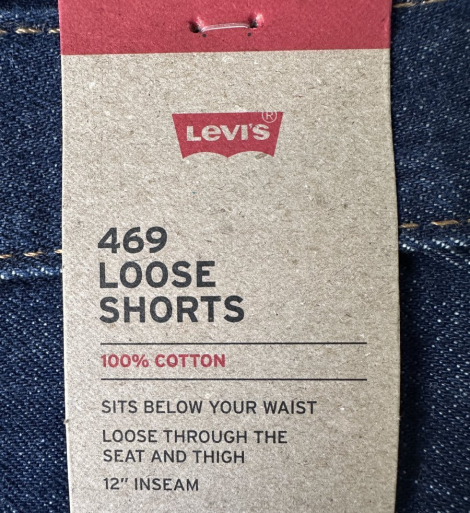 Мужские джинсовые шорты Levi's 1159857261 (Синий 34W)