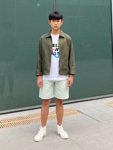 Женские джинсовые шорты UNIQLO 1159865385 (Зеленый 25)