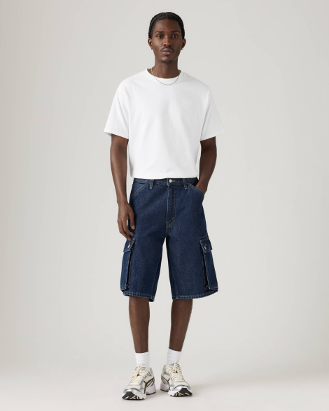 Чоловічі джинсові шорти карго 478 Baggy Cargo Levi's 1162585829 (Синій 32)