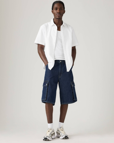Чоловічі джинсові шорти карго 478 Baggy Cargo Levi's 1162585829 (Синій 32)