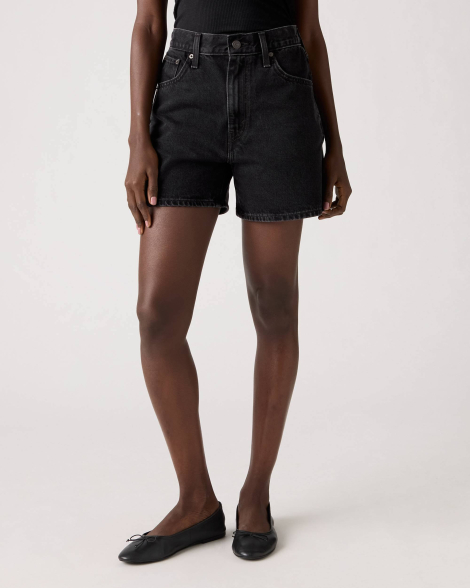 Женские джинсовые шорты Levi's с высокой посадкой 1162725914 (Черный 31)