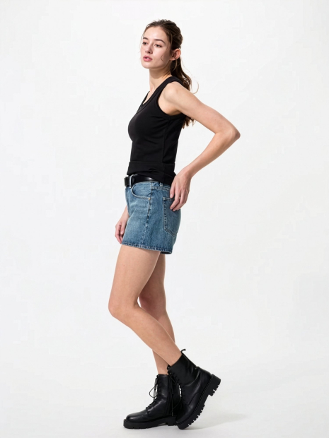 Женские джинсовые шорты UNIQLO 1162932302 (Синий XL)