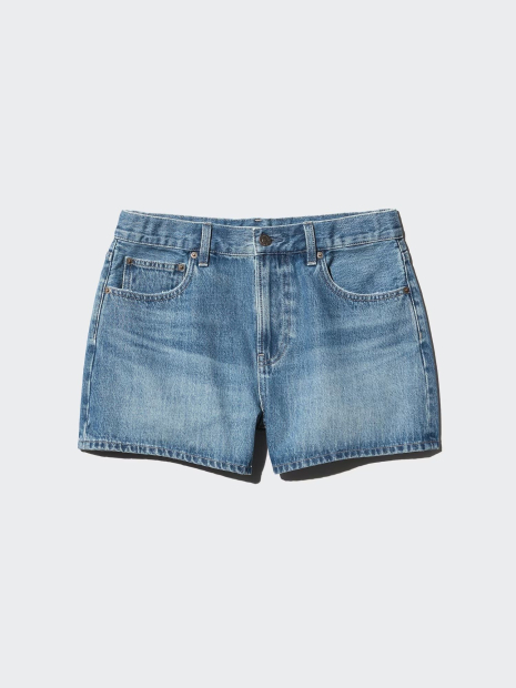 Женские джинсовые шорты UNIQLO 1162932302 (Синий XL)