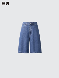 Женские джинсовые шорты UNIQLO 1159845124 (Синий 32)