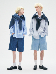 Жіночі шорти джинсові UNIQLO 1159845124 (Синій 32)