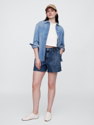 Джинсовые шорты GAP с накладными карманами 1159846951 (Синий M)