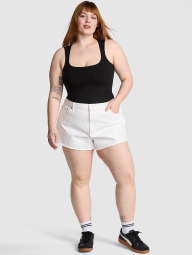 Женские джинсовые шорты Victoria’s Secret Pink 1159849567 (Белый 10)