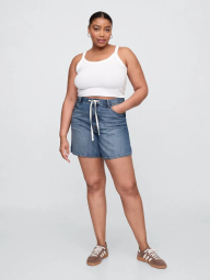 Жіночі джинсові шорти GAP з високою посадкою 1159850815 (Синій 26)