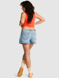 Женские джинсовые шорты Victoria’s Secret Pink 1159850892 (Синий 4)