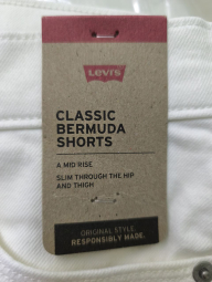 Женские джинсовые шорты Bermuda от Levi's 1159853214 (Белый 29)