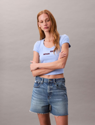 Женские джинсовые шорты Calvin Klein 1159854343 (Голубой 26)