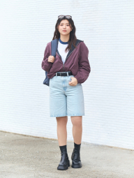 Жіночі джинсові шорти UNIQLO 1160137265 (Блакитний 28)