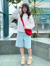 Жіночі джинсові шорти UNIQLO 1160137265 (Блакитний 28)