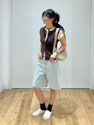 Жіночі джинсові шорти UNIQLO 1160137265 (Блакитний 28)