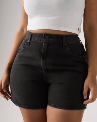 Женские джинсовые шорты Levi's с высокой посадкой 1162725914 (Черный 31)