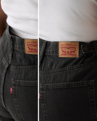 Женские джинсовые шорты Levi's с высокой посадкой 1162725914 (Черный 31)