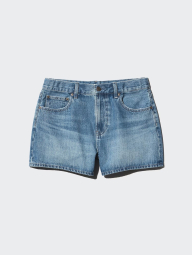 Женские джинсовые шорты UNIQLO 1162932302 (Синий XL)