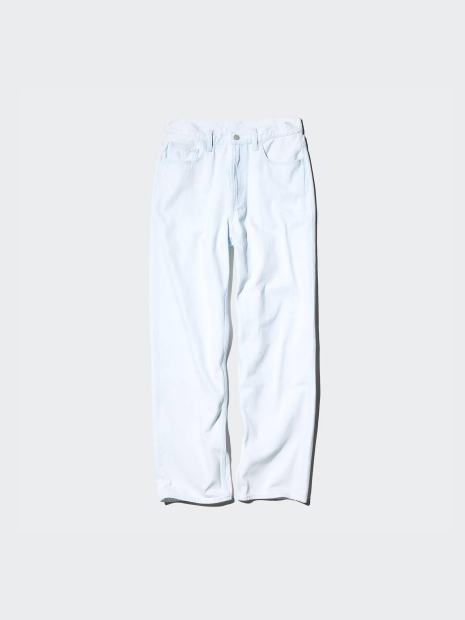 Мужские широкие джинсы UNIQLO 1159839165 (Голубой 31)