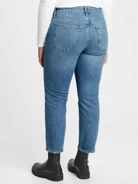 Женские джинсы Gap Cheeky Straight с высокой талией 1159841776 (Синий 34)