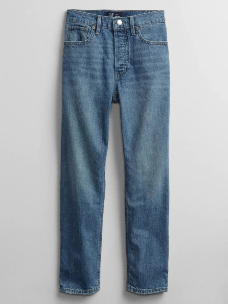 Женские джинсы Gap Cheeky Straight с высокой талией 1159841776 (Синий 34)