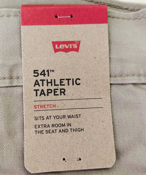 Мужские джинсы 541 Athletic Taper Levi's 1159842514 (Бежевый 38W 30L)