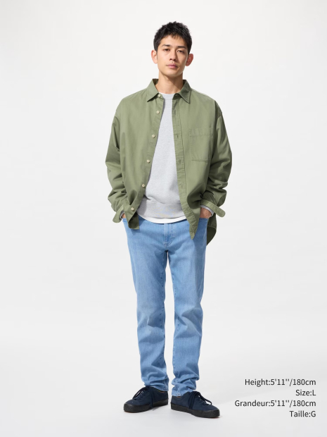 Мужские джинсы EZY Ultra Stretch UNIQLO 1159843479 (Синий 3XL)