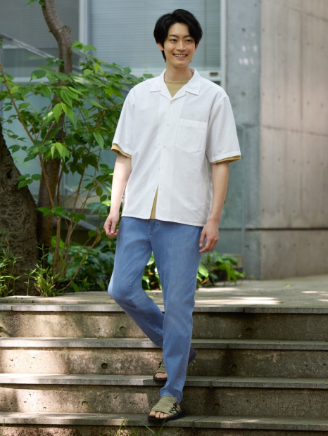 Мужские джинсы EZY Ultra Stretch UNIQLO 1159843479 (Синий 3XL)