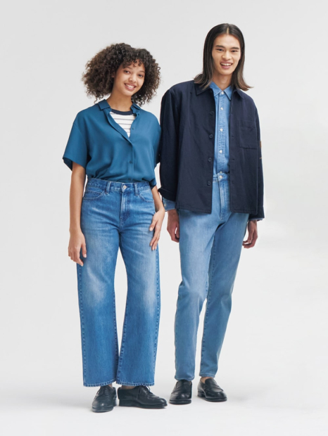 Мужские джинсы EZY Ultra Stretch UNIQLO 1159843479 (Синий 3XL)
