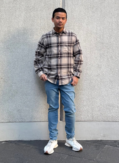 Мужские джинсы EZY Ultra Stretch UNIQLO 1159843479 (Синий 3XL)