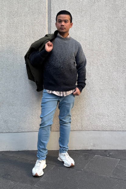 Мужские джинсы EZY Ultra Stretch UNIQLO 1159843479 (Синий 3XL)