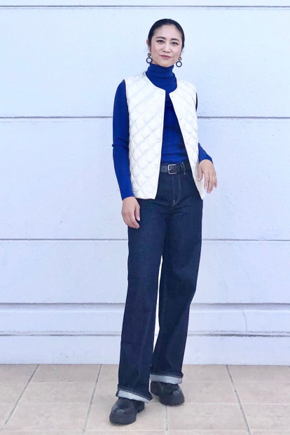 Джинсы Baggy Fit с низкой талией Uniqlo 1159843561 (Синий W26 L29)