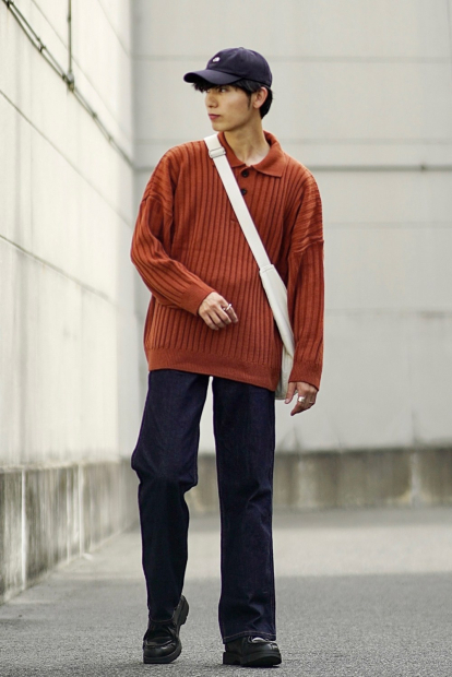 Джинсы Baggy Fit с низкой талией Uniqlo 1159843561 (Синий W26 L29)