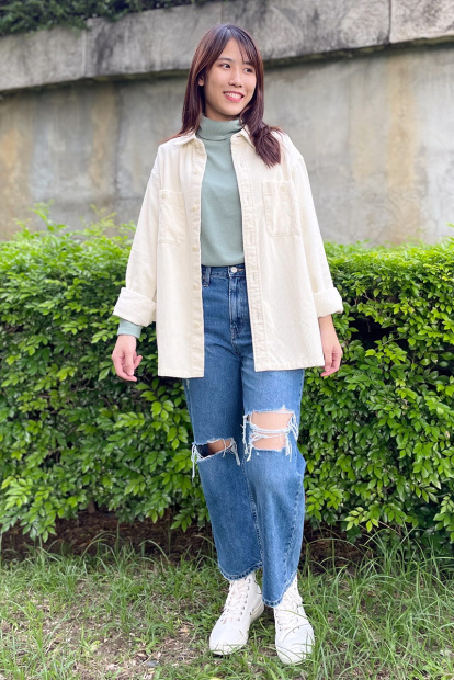 Широкі джинси Uniqlo 1159844165 (Синій 25)