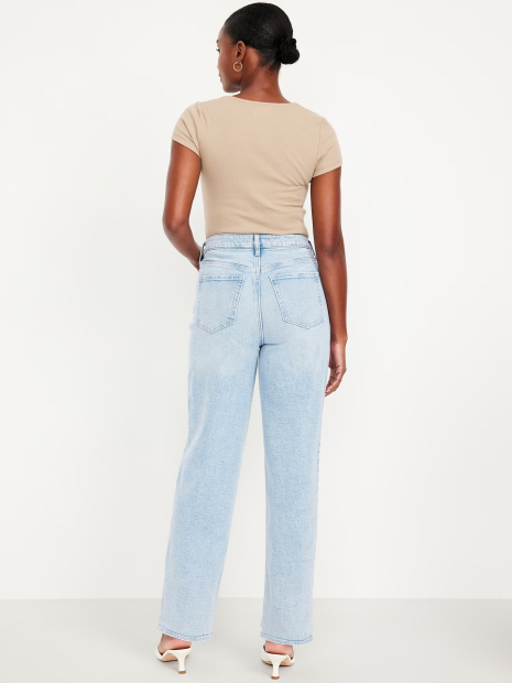 Жіночі джинси Old Navy Curvy з високою посадкою 1159846257 (Блакитний 8)