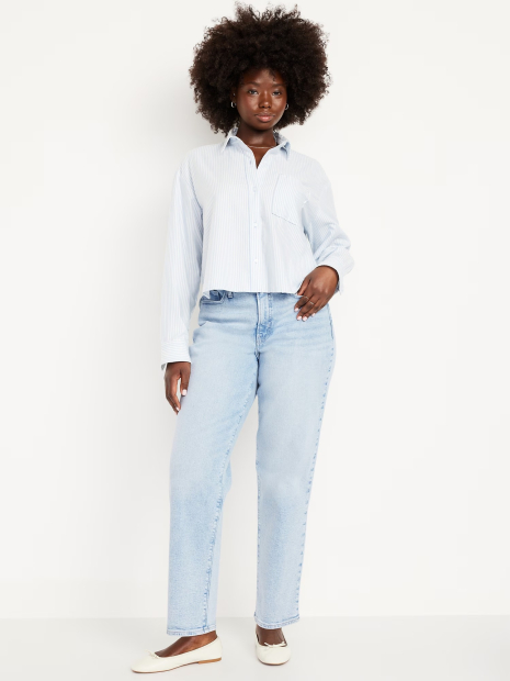 Жіночі джинси Old Navy Curvy з високою посадкою 1159846257 (Блакитний 8)