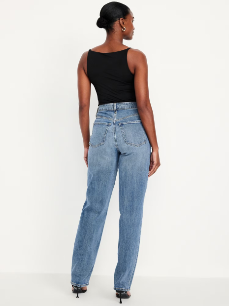 Жіночі джинси Old Navy Curvy з високою посадкою 1159846261 (Синій 8)