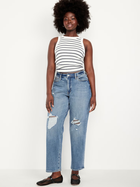 Жіночі джинси Old Navy Curvy з високою посадкою 1159846261 (Синій 8)