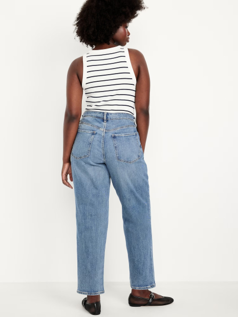 Жіночі джинси Old Navy Curvy з високою посадкою 1159846261 (Синій 8)