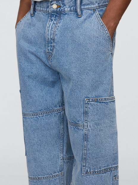 Мужские джинсы Baggy Cargo GAP 1159849085 (Синий W33 L30)
