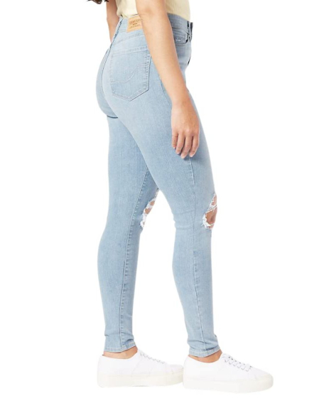 Женские джеггинсы Signature Levi's с рваными деталями 1159850134 (Голубой W26 L34)