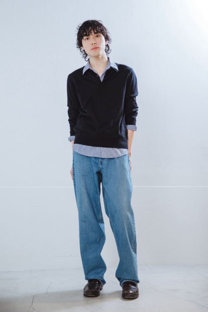 Чоловічі джинси широкі UNIQLO 1159851148 (Синій 33)