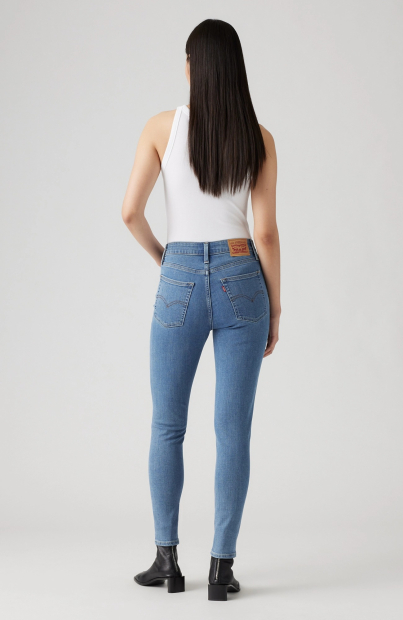 Жіночі джинси скінні Levi's 721 з високою посадкою 1159851234 (Синій W31 L30)