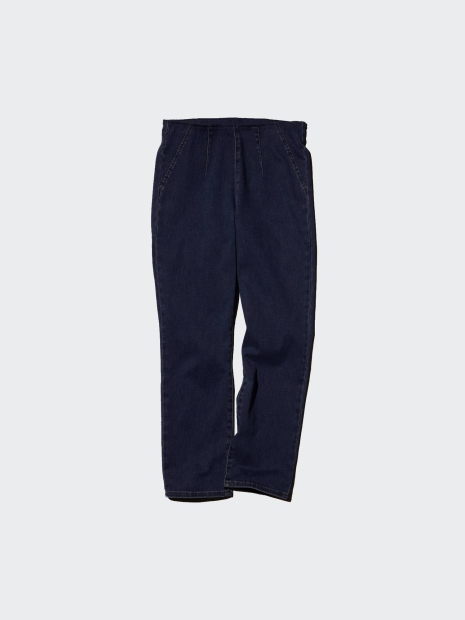 Ультраэластичные узкие джинсы Uniqlo скинни 1159851498 (Синий L)