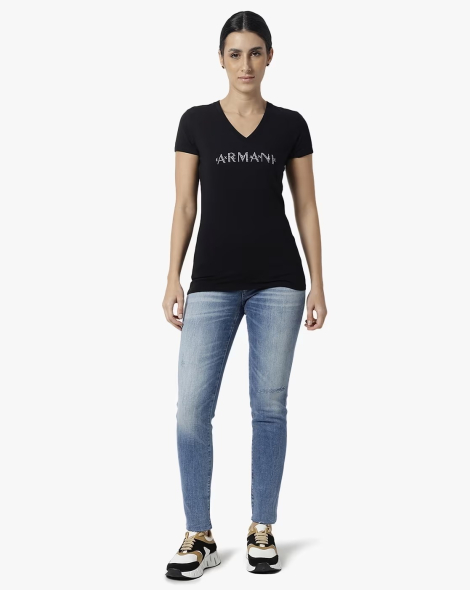 Жіночі джинси скінні Armani Exchange 1159851725 (Синій 29)