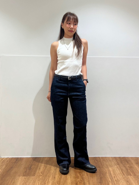 Женские джинсы-клеш UNIQLO 1159851862 (Синий L)