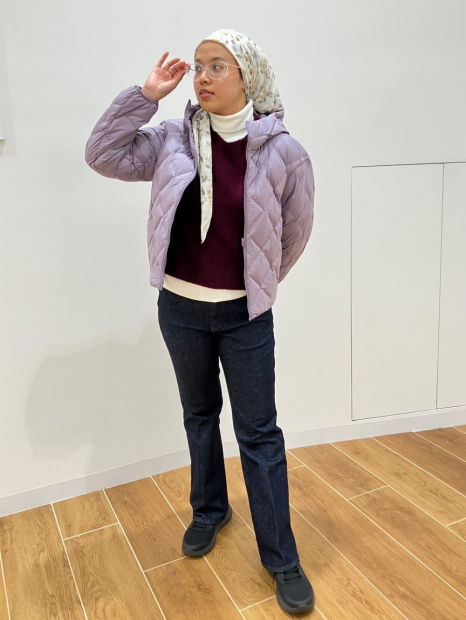 Женские джинсы-клеш UNIQLO 1159851862 (Синий L)