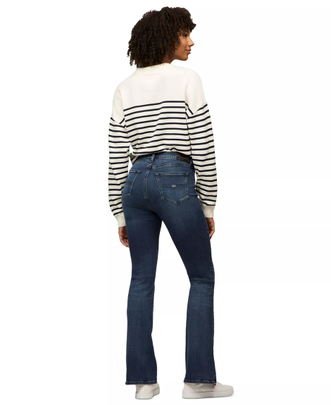 Женские расклешенные джинсы Sylvia Tommy Hilfiger с высокой посадкой 1159852322 (Синий W26 L32)