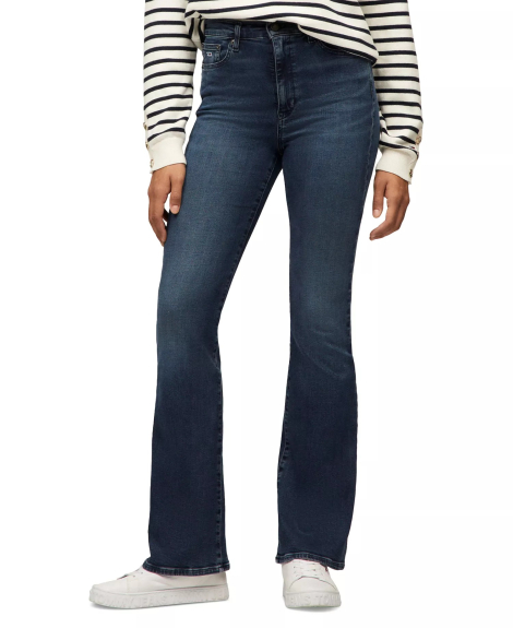 Женские расклешенные джинсы Sylvia Tommy Hilfiger с высокой посадкой 1159852322 (Синий W26 L32)