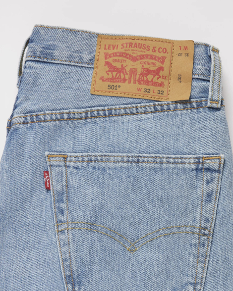 Мужские джинсы Levi's 501 Original Fit 1159853109 (Голубой 36W 34L)
